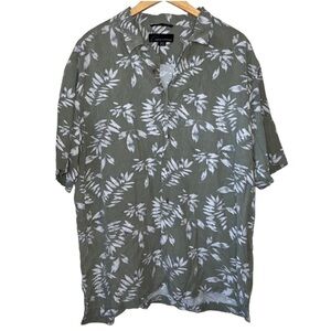 Greg Norman Sage Green Short Sleeve Button Down Shirt Size XL